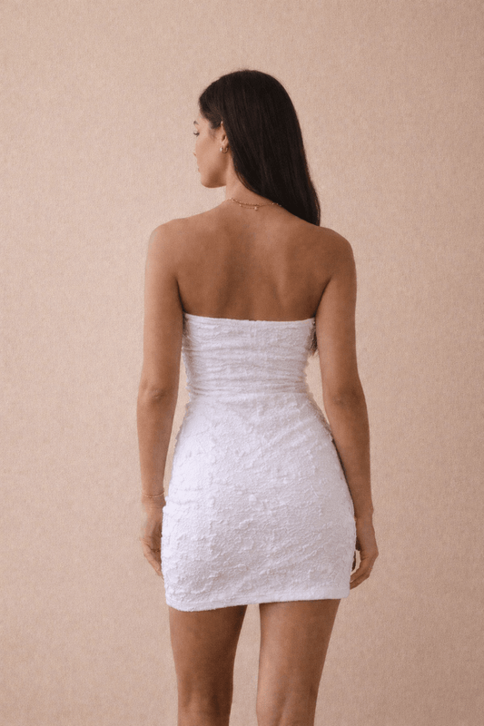 Sophie The Label Strapless Lace Mini Dress - Dress