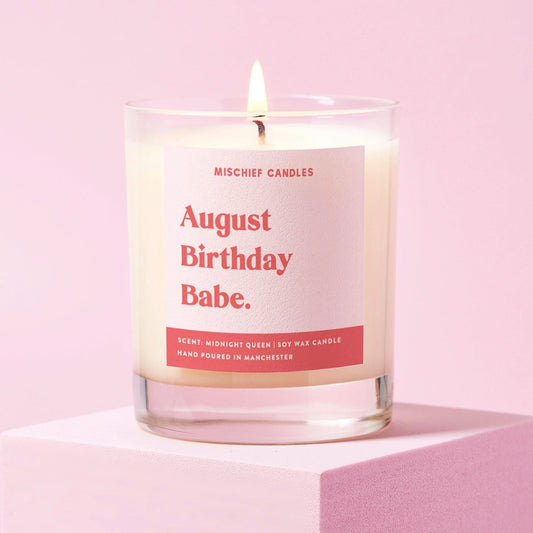 August Birthday Gift Funny Gift Candle - Gifts > Birthday Gifts