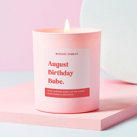 August Birthday Gift Funny Gift Candle - Gifts > Birthday Gifts