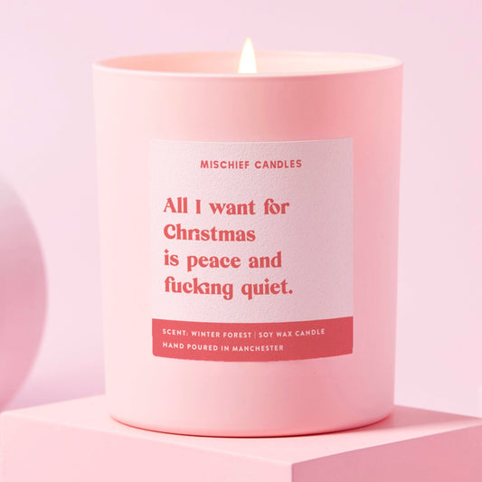 Funny Candle Peace and Quiet Christmas Gift - Gifts > Christmas Gifts