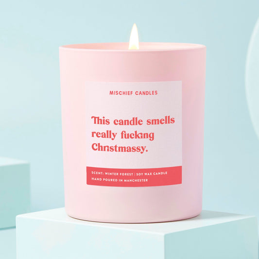Mischief Candles Funny Christmas Candle That Smells Festive Candle Only - Candles