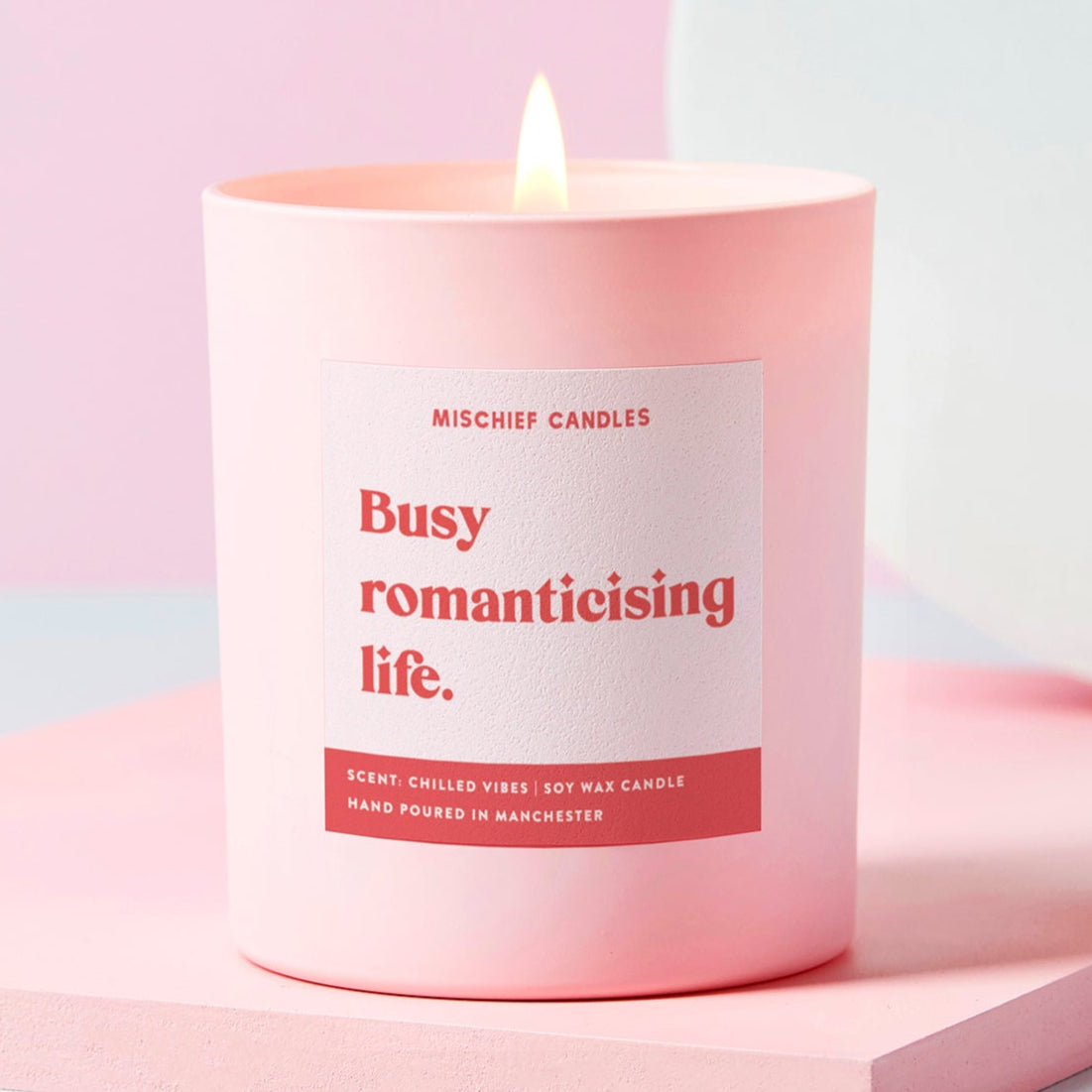 Funny Friend Gift Soy Wax Candle Busy Romanticising Life - Gifts > Friend Gifts