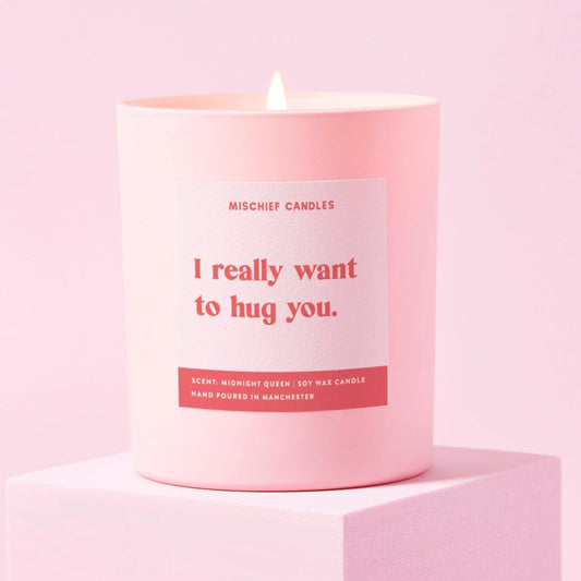 Mischief Candles Funny Friendship Candle Gift Want to Hug You Candle Only - Candles