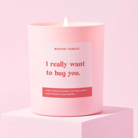 Mischief Candles Funny Friendship Candle Gift Want to Hug You