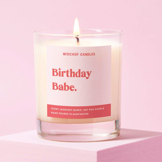 Funny Gift Birthday Babe Candle by Mischief Candles - Gifts > Birthday Gifts