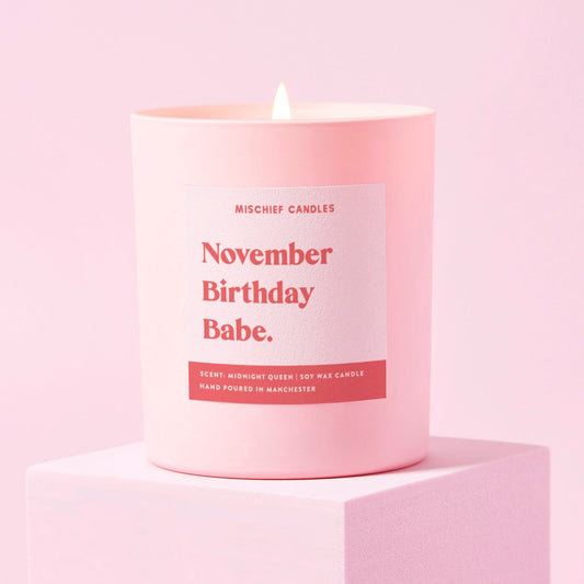 Mischief Candles Funny Gift for November Birthday Candle Only - Candles