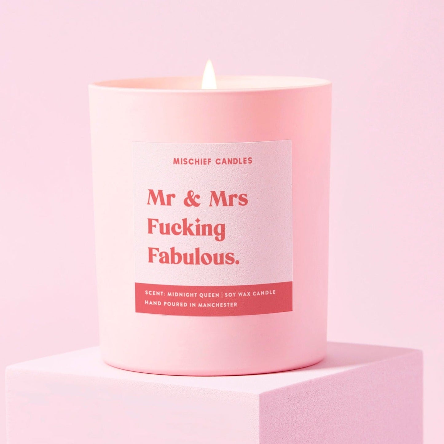 Funny Wedding Gift Candle Mr And Mrs Fabulous - Gifts > Wedding Gifts