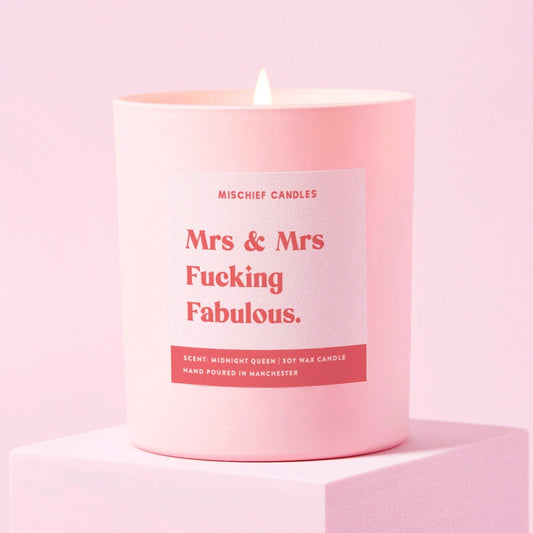 Mischief Candles Mrs and Mrs Candle Wedding Present - Gifts > Wedding Gifts