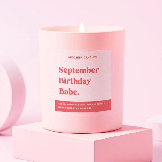 Septembe Birthday Babe Candle Funny Gift - Gifts > Birthday Gifts