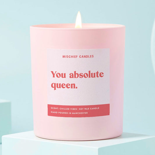 You Absolute Queen Friendship Gift For Her Funny Candle Candle Only - Candles