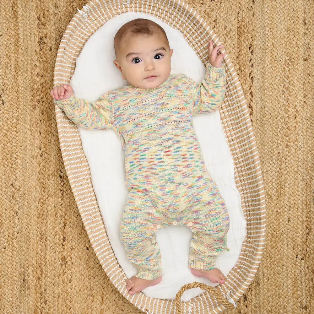 Mystic - Space Dye Knitted Baby Onesie - Baby & Children's One-Pieces