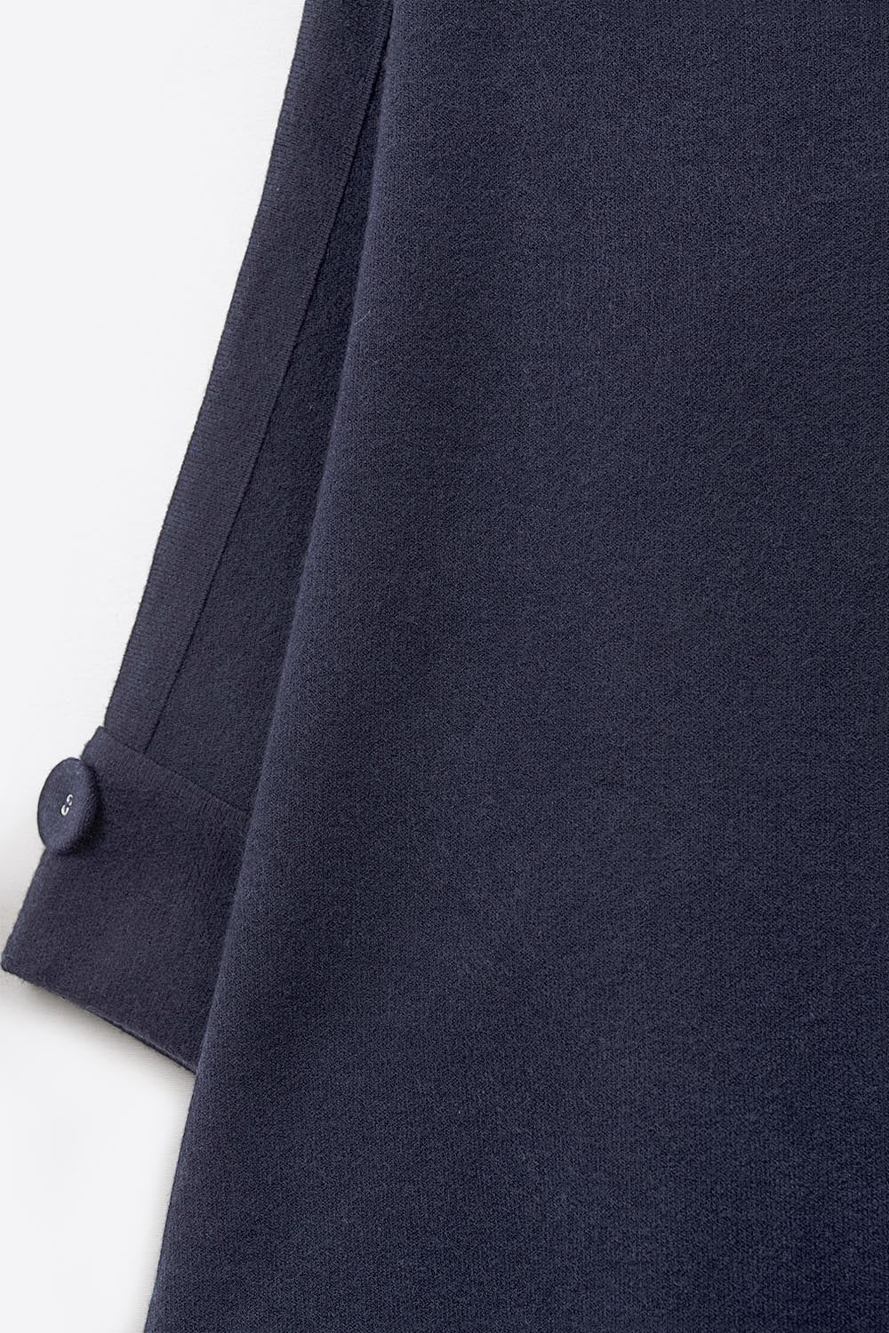 Navy Knitted Sweater with Button Details -