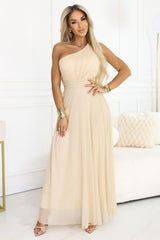 Vestido de Um Ombro Numoco para Ocasiões Elegantes