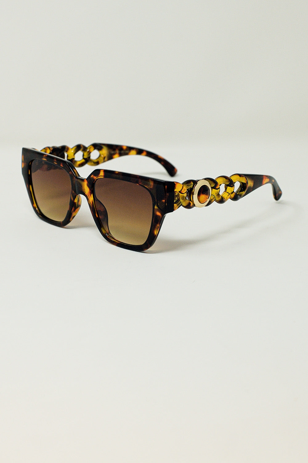 Oversized Cat Eye Sunglasses in brown Vintage - Sunglasses
