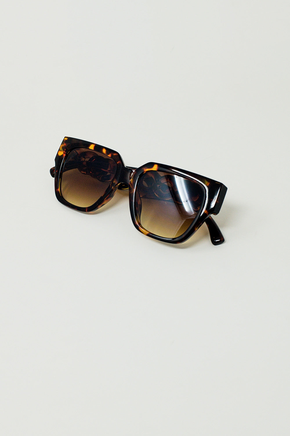 Oversized Cat Eye Sunglasses in brown Vintage - Sunglasses
