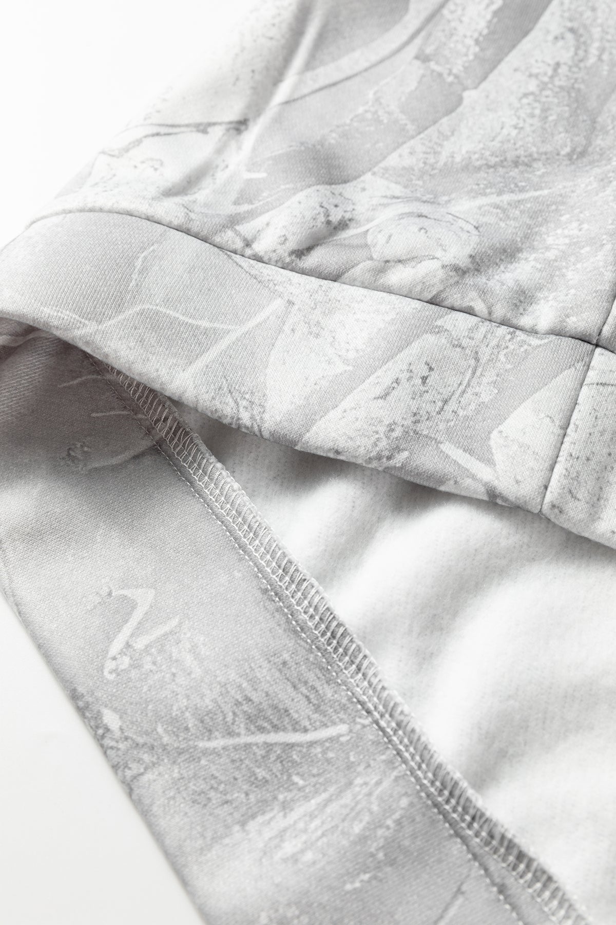 Gray Plus Size Camouflage Woodland Print Oversized Sporty Hoodie - Plus Size/Plus Size Sweatshirts & Hoodies