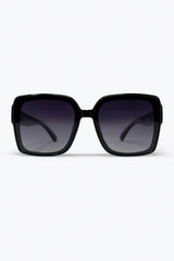 Black Oversized Square Frame Gradient Lens Sunglasses
