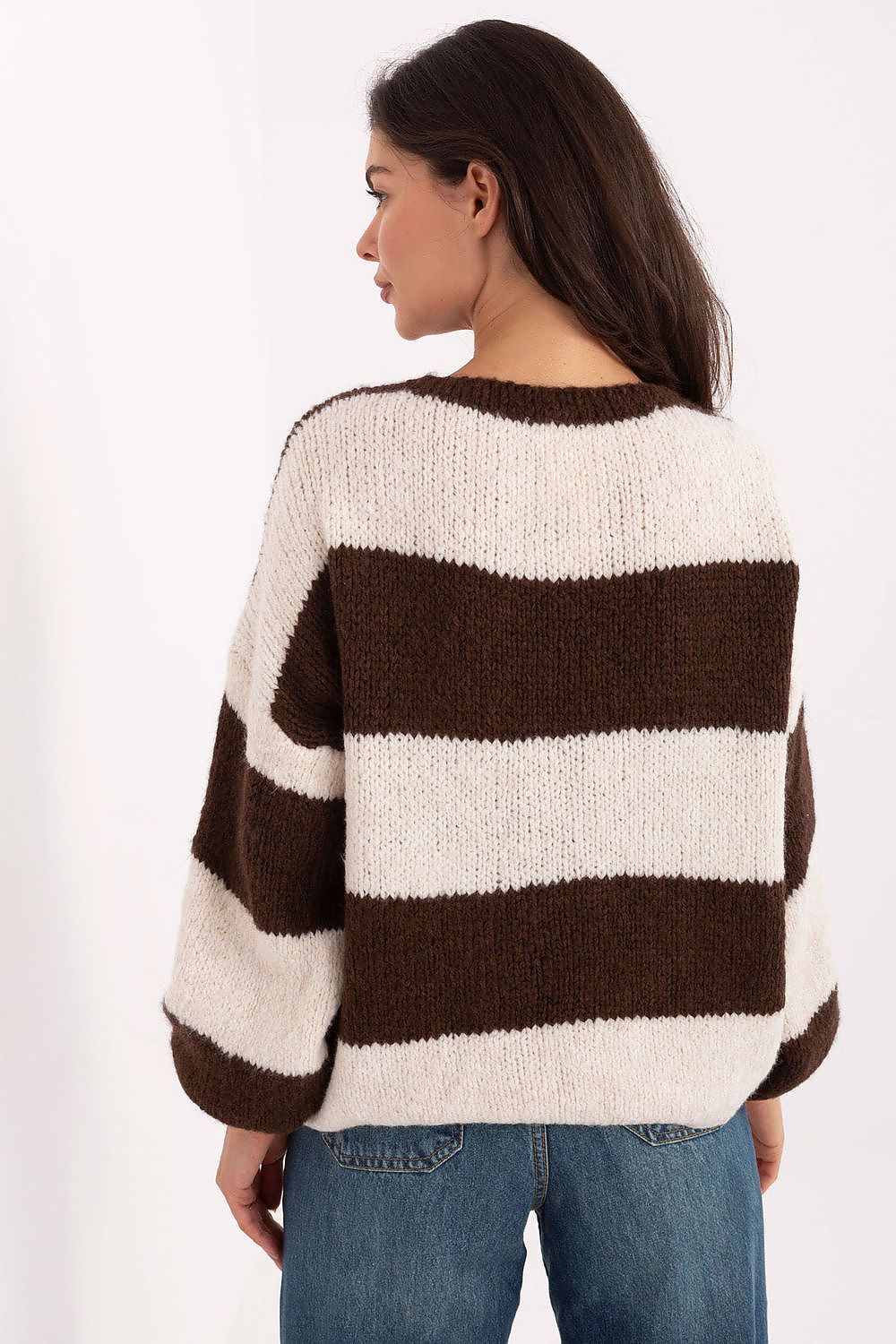 Oversized Striped Cardigan for Women - Cardigans