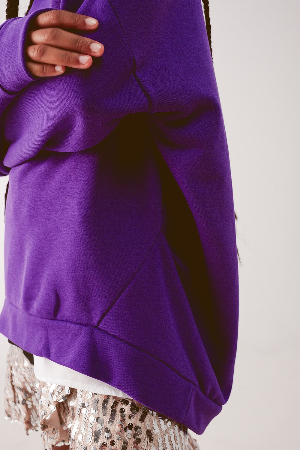 Oversized sweatshirt in purple - Sweaters