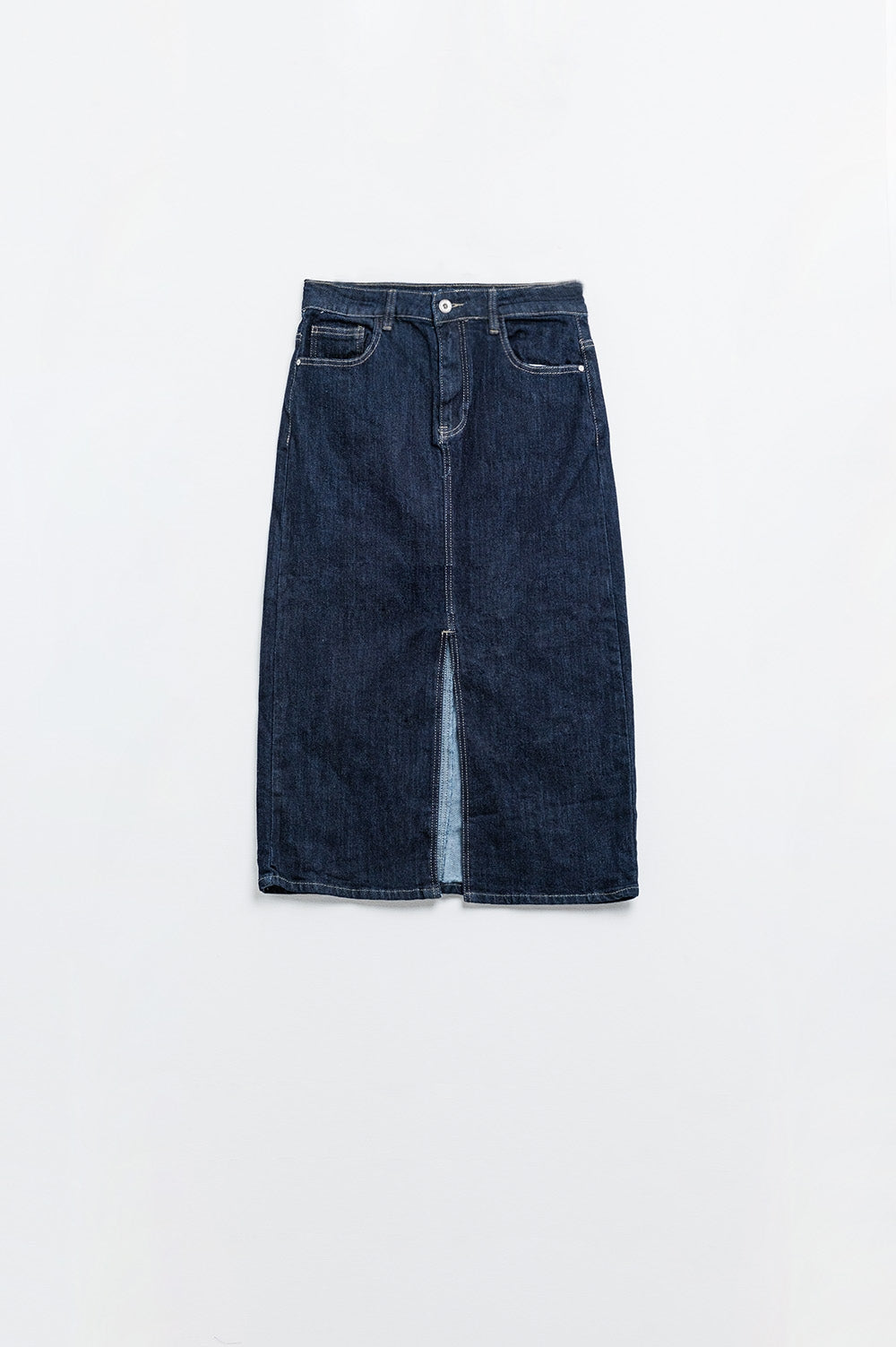 pencil denim skirt in dark wash - Skirts