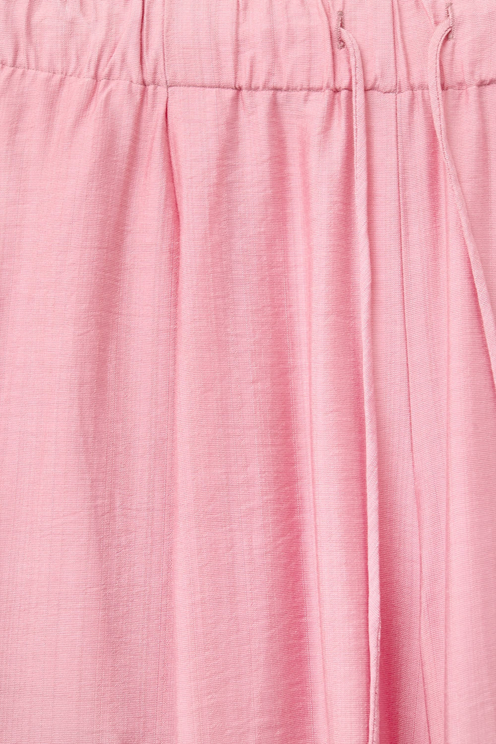 Pink pants with wide leg in light viscose fabric - Trousers