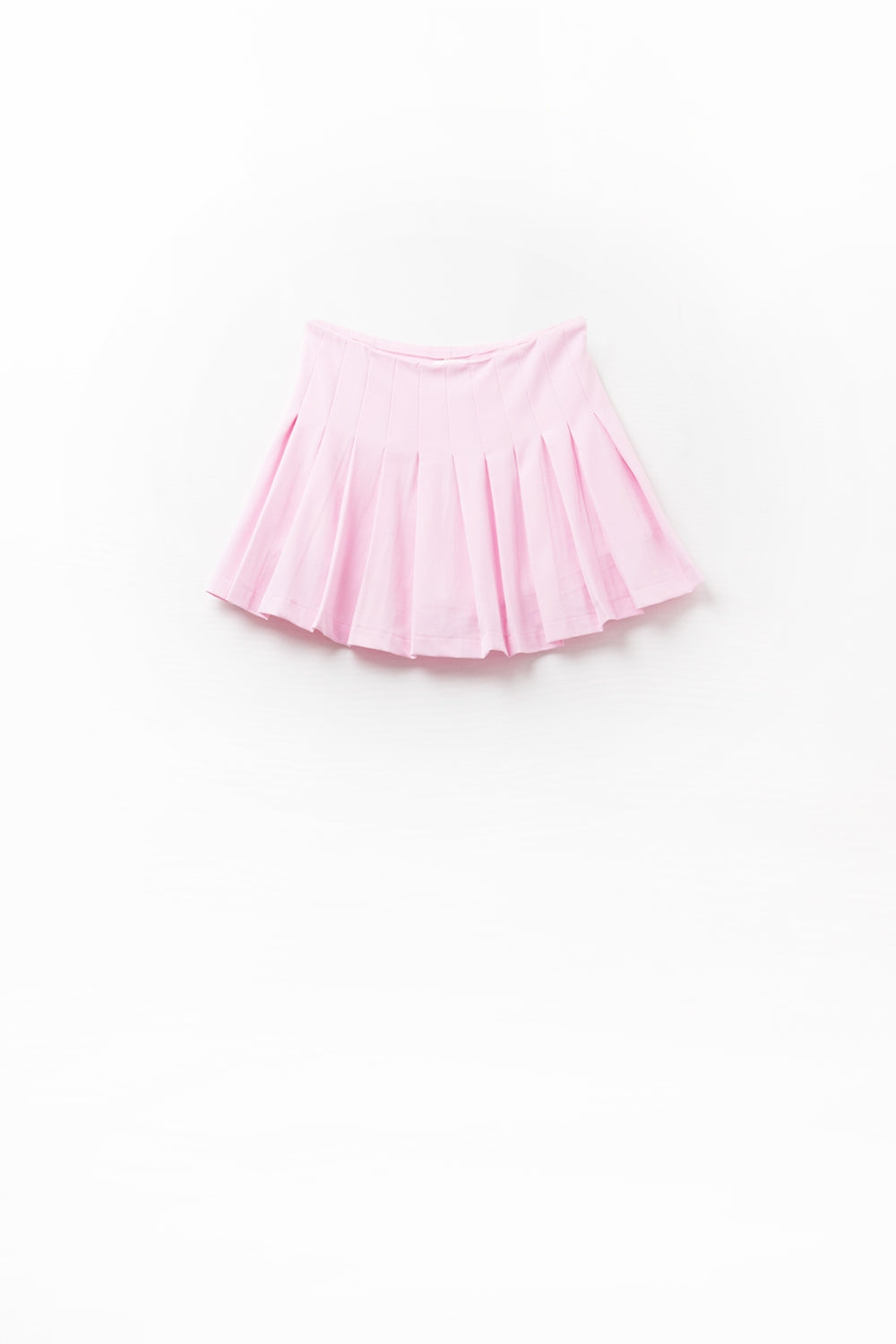 pink pleated mini skirt - Skirts