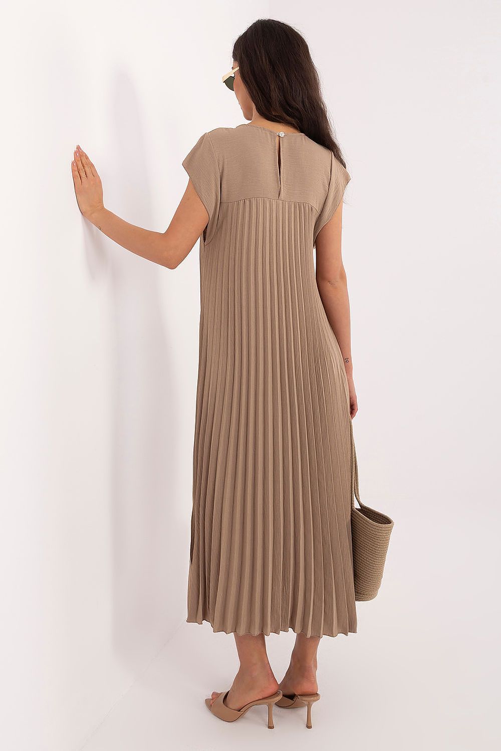 Rue Paris Pleated Daydress in Vibrant Colors - Dresses