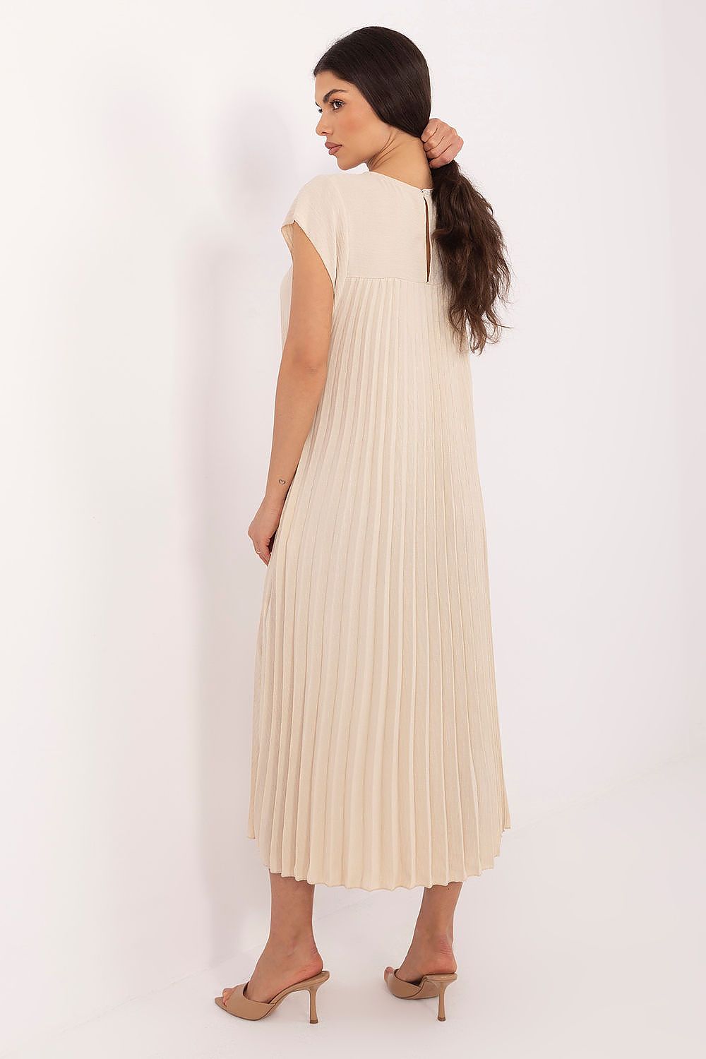 Rue Paris Pleated Daydress in Vibrant Colors - Dresses