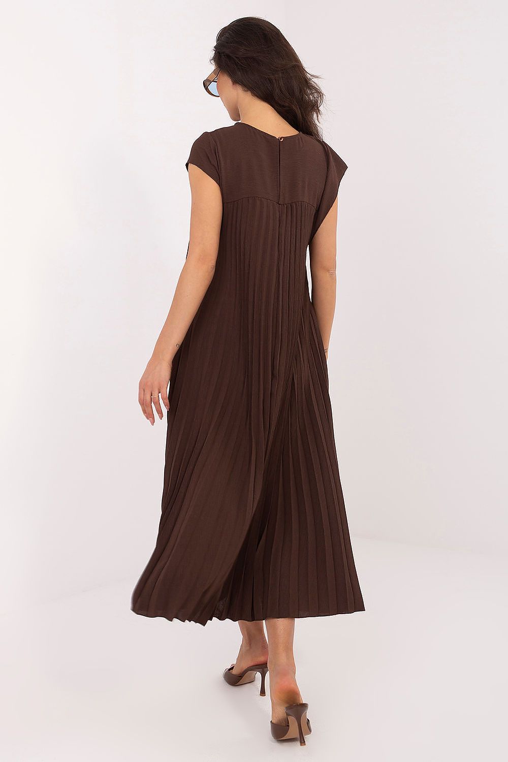 Rue Paris Pleated Daydress in Vibrant Colors - Dresses
