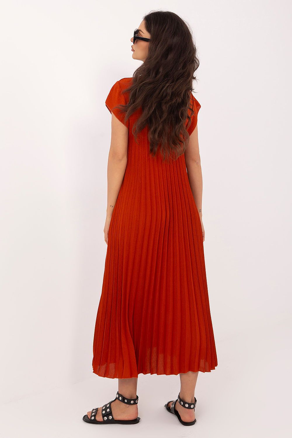Rue Paris Pleated Daydress in Vibrant Colors - Dresses