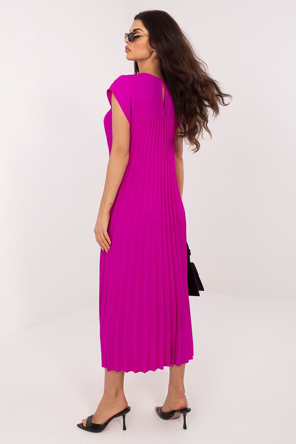 Rue Paris Pleated Daydress in Vibrant Colors - Dresses