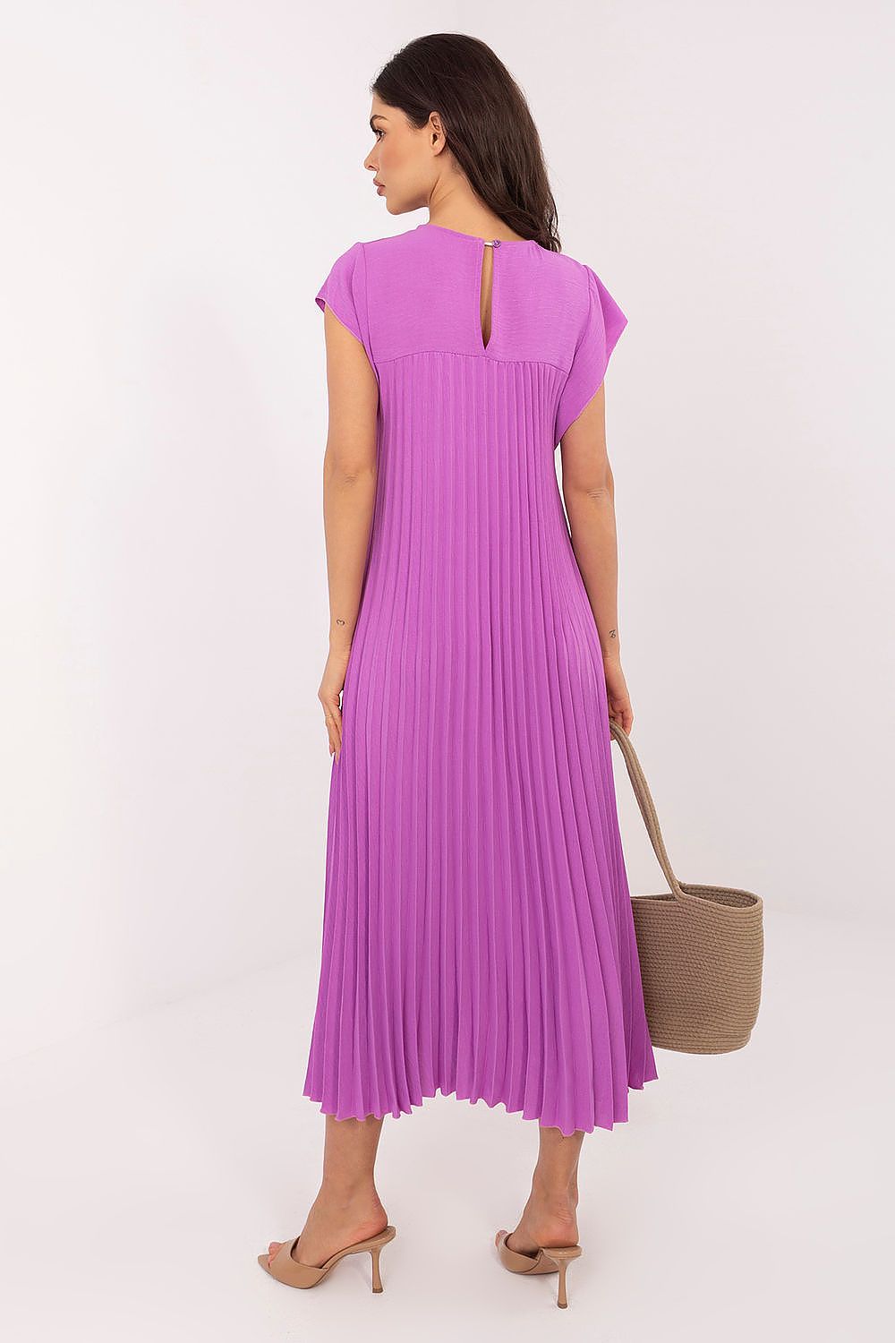 Rue Paris Pleated Daydress in Vibrant Colors - Dresses