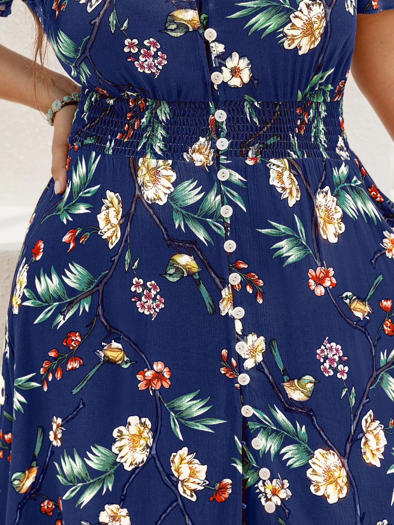 Plus Size Floral Maxi Dress for Summer Styles - Dresses