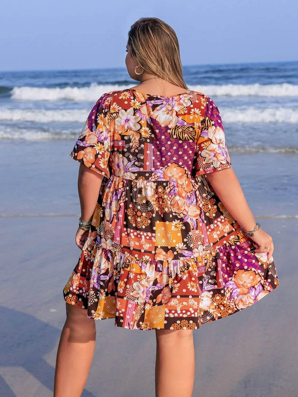 Plus Size Floral Summer Dress by Trendsi for Lua Boutique -