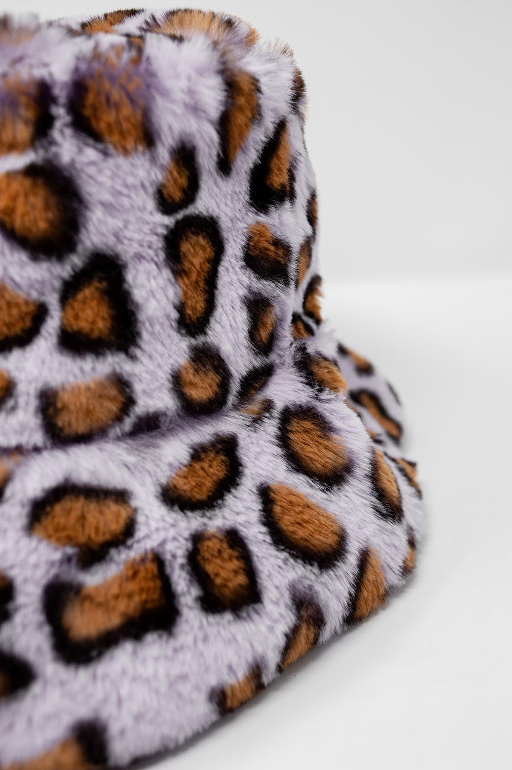 Purple bucket hat in animal print - Hats