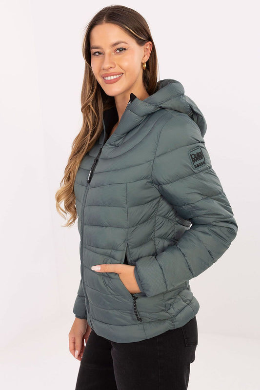 Sublevel quilted transitional jacket with a hood and side pockets for stylish warmth