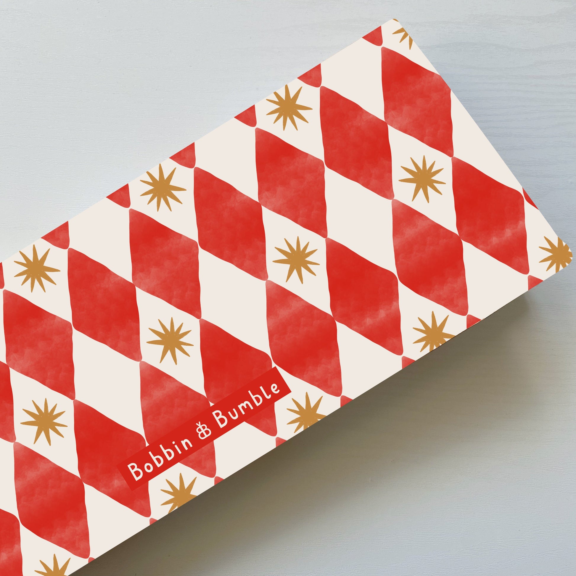 Travel Changing Mat - Red Harlequin - Changing Mats