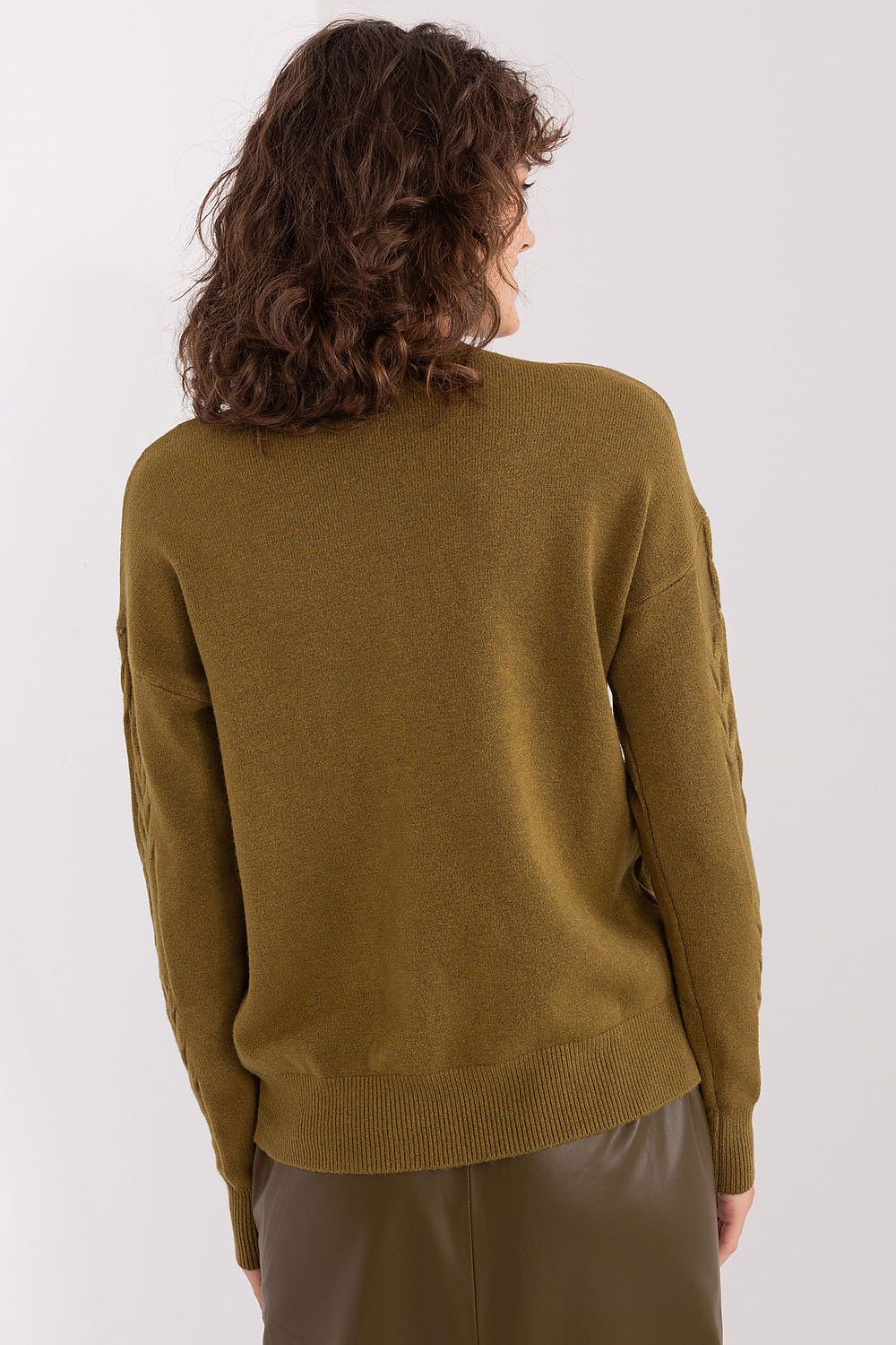 AT Round Neck Cable Knit Jumper - Sweaters