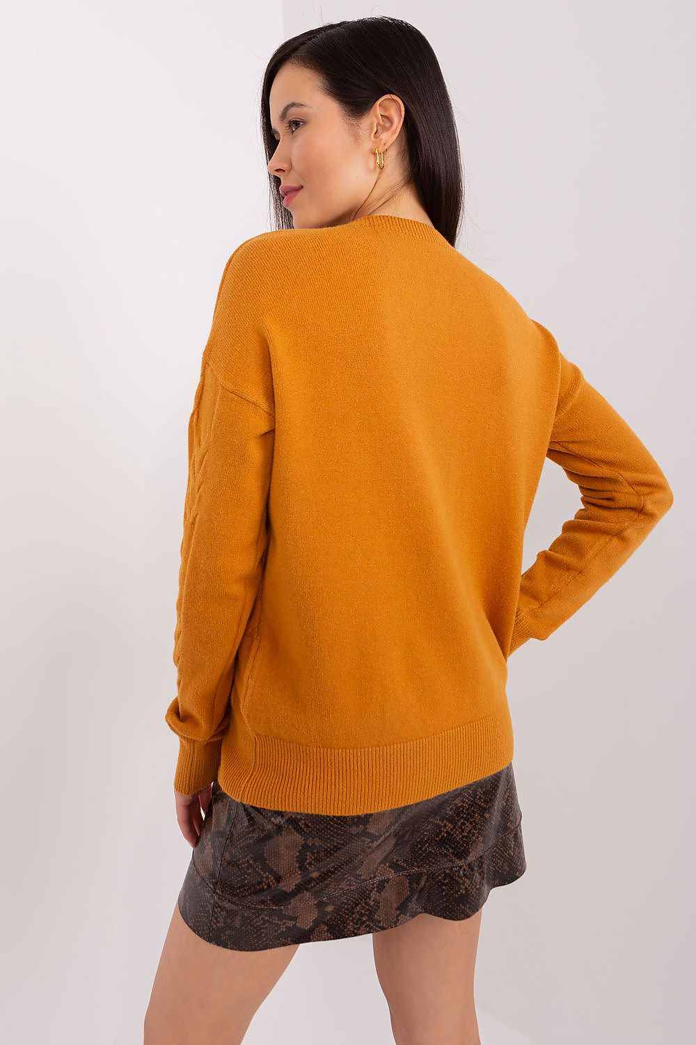 AT Round Neck Cable Knit Jumper - Sweaters