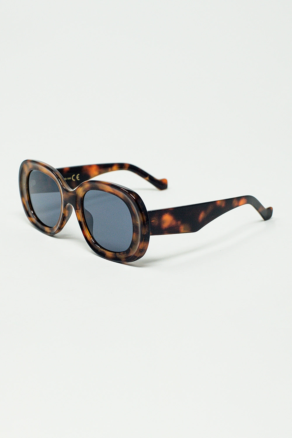 round polarized sunglasses with dark lenses - Sunglasses