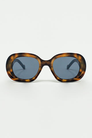 lunettes de soleil polarisées rondes avec verres foncés