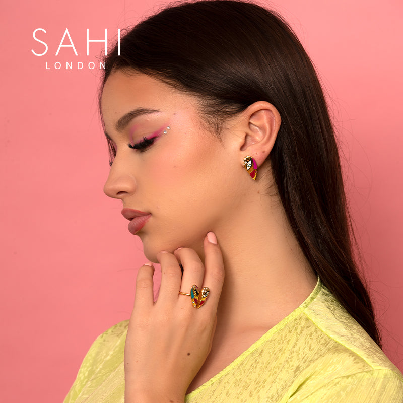 Sahi Love Affair Adjustable Free Size Ring - RING