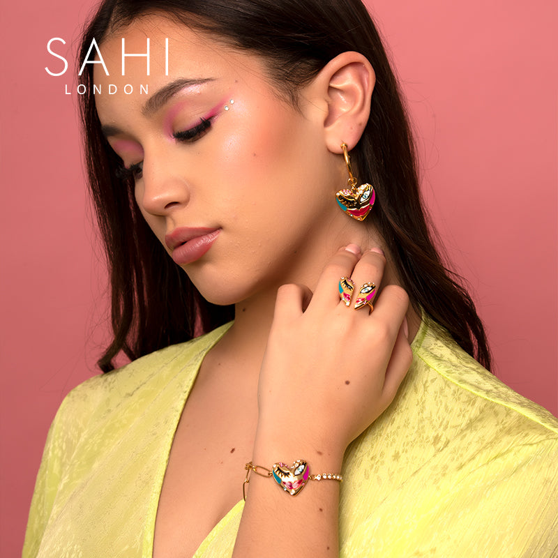 Sahi Love Affair Chain & Link Bracelet - BRACELET