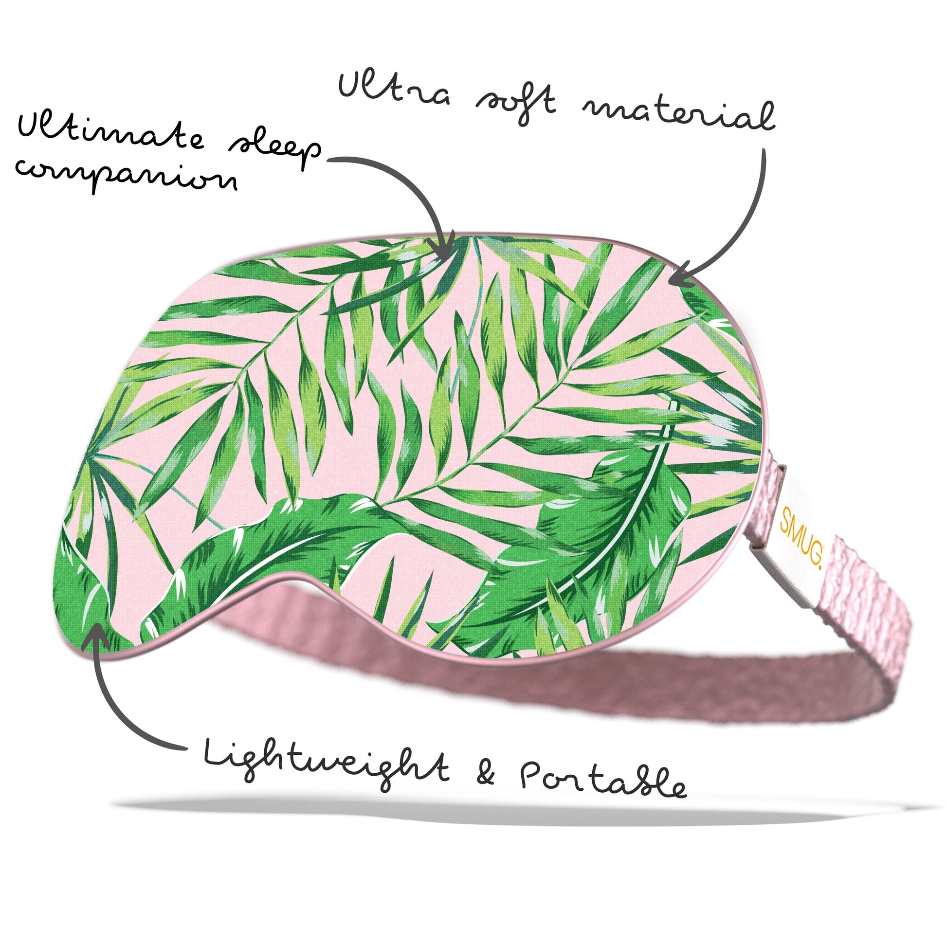 Satin Sleep Mask - Palm Print - Satin Sleep Mask
