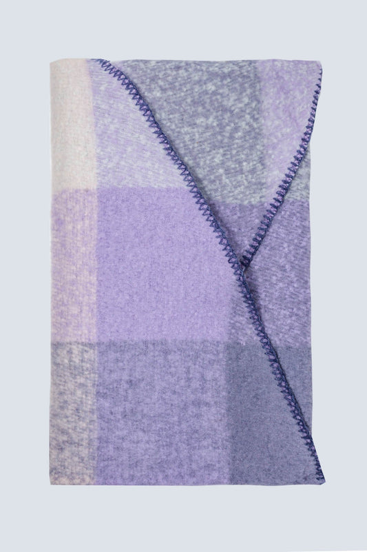 Scarf in beige and purple - Scarves
