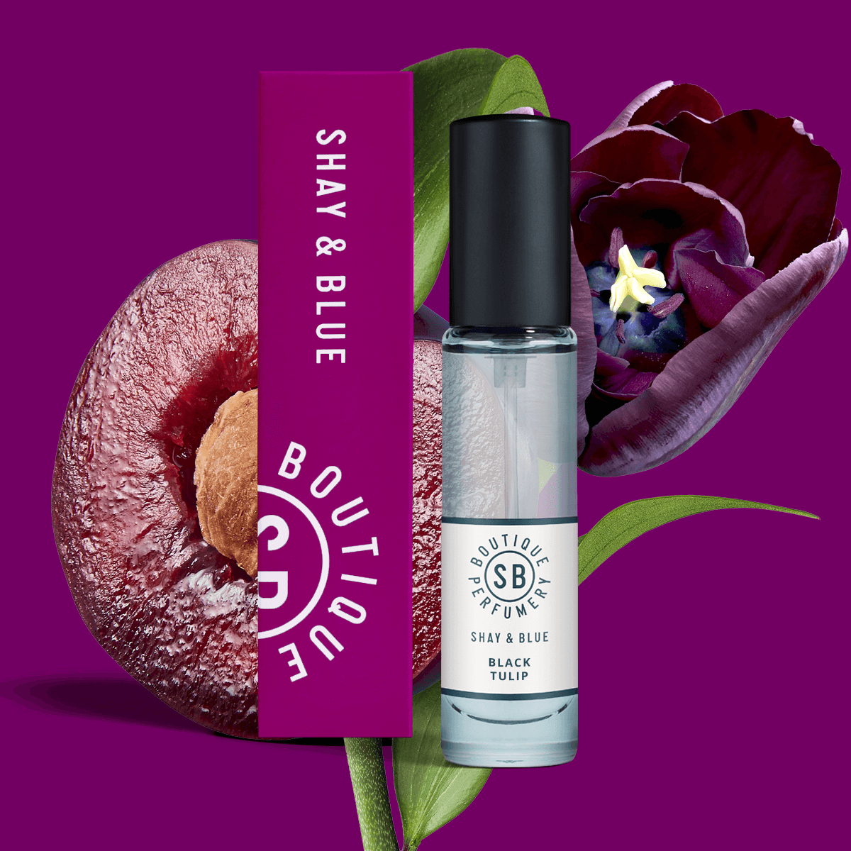 Shay & Blue Black Tulip Fragrance 10ml Natural Spray - Natural Spray Fragrance