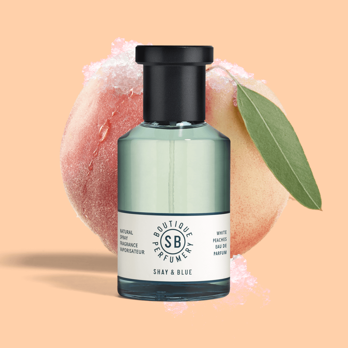 Shay & Blue White Peaches Fragrance 100ml Natural Spray - Natural Spray Fragrance