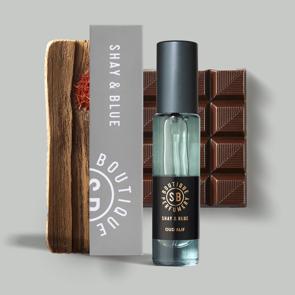 Shay &amp; Blue Oud Alif Fragrance Noir 10 ml - Spray naturel