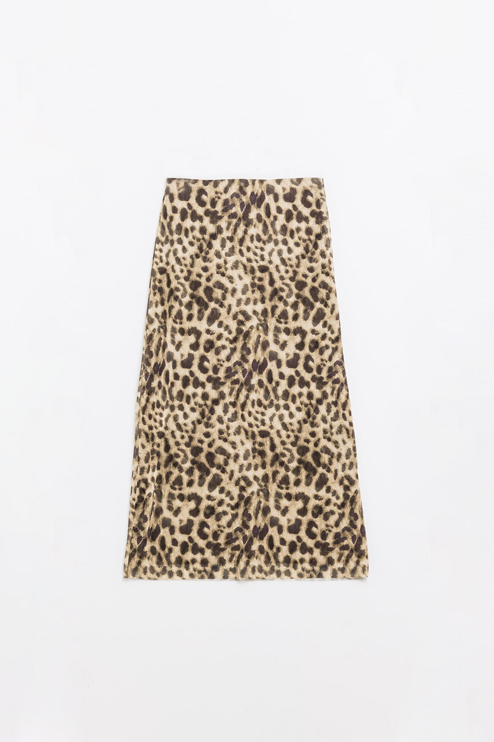 sheer long leopard print bodycon midi skirt - Skirts