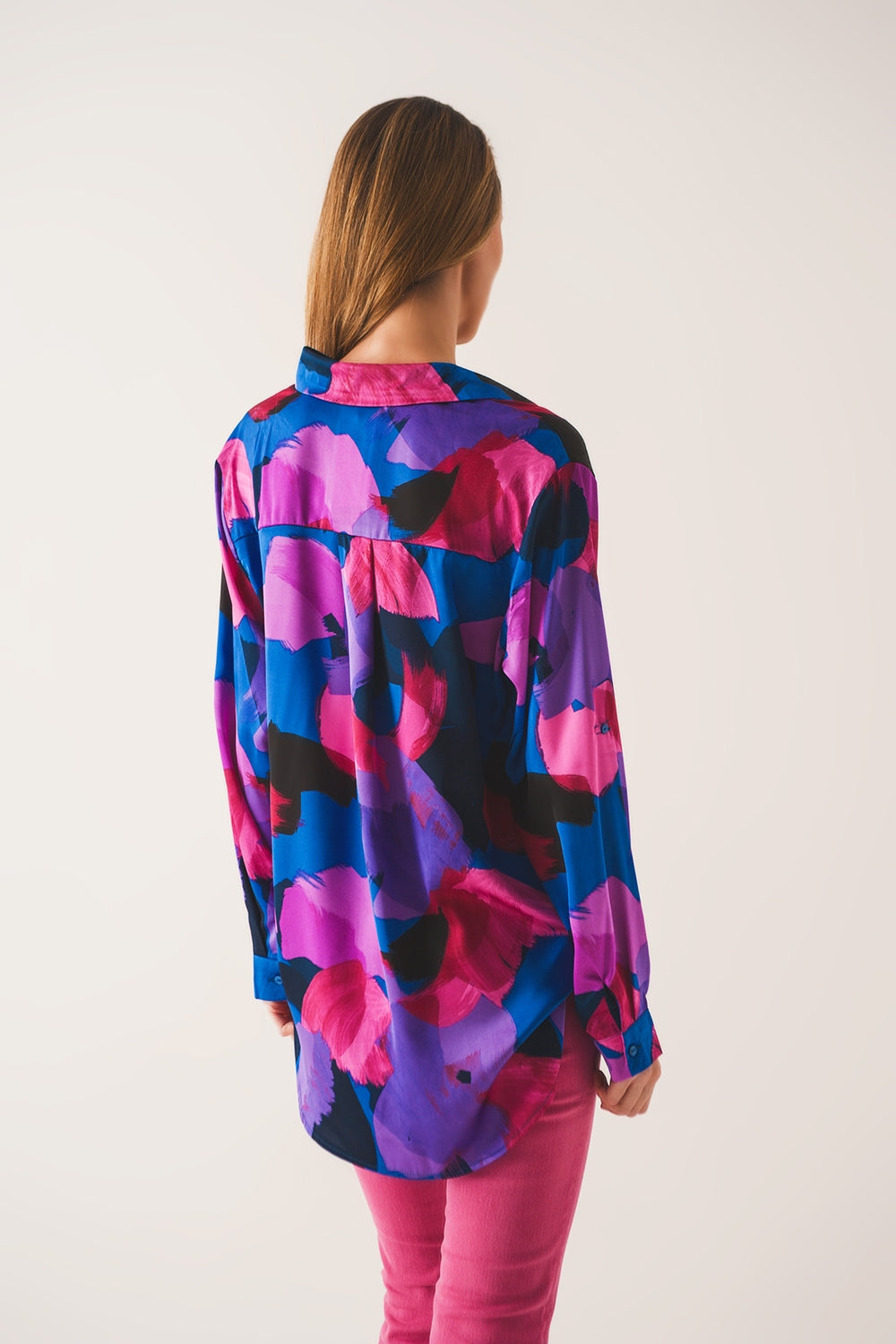 Shirt in purple floral print - Shirts